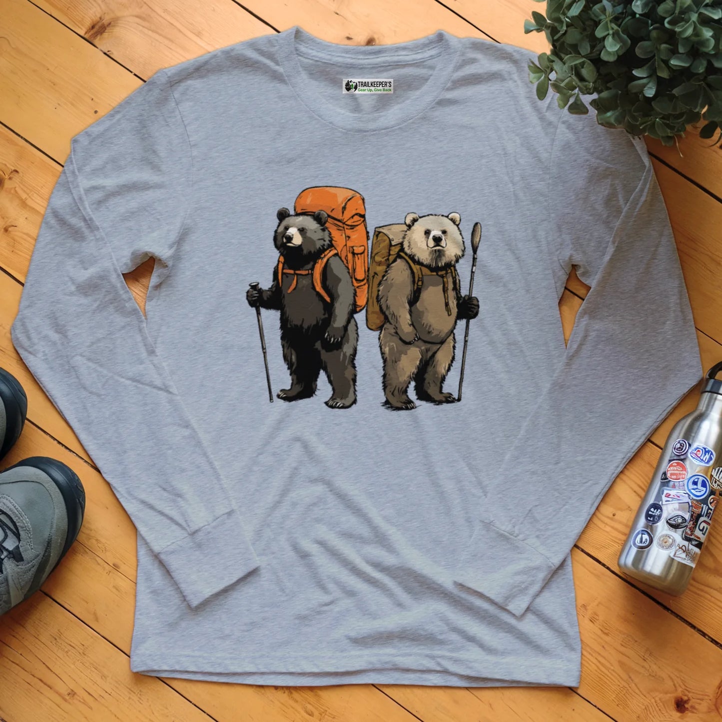 Bear Backpacker Buddies Long Sleeve T-Shirt