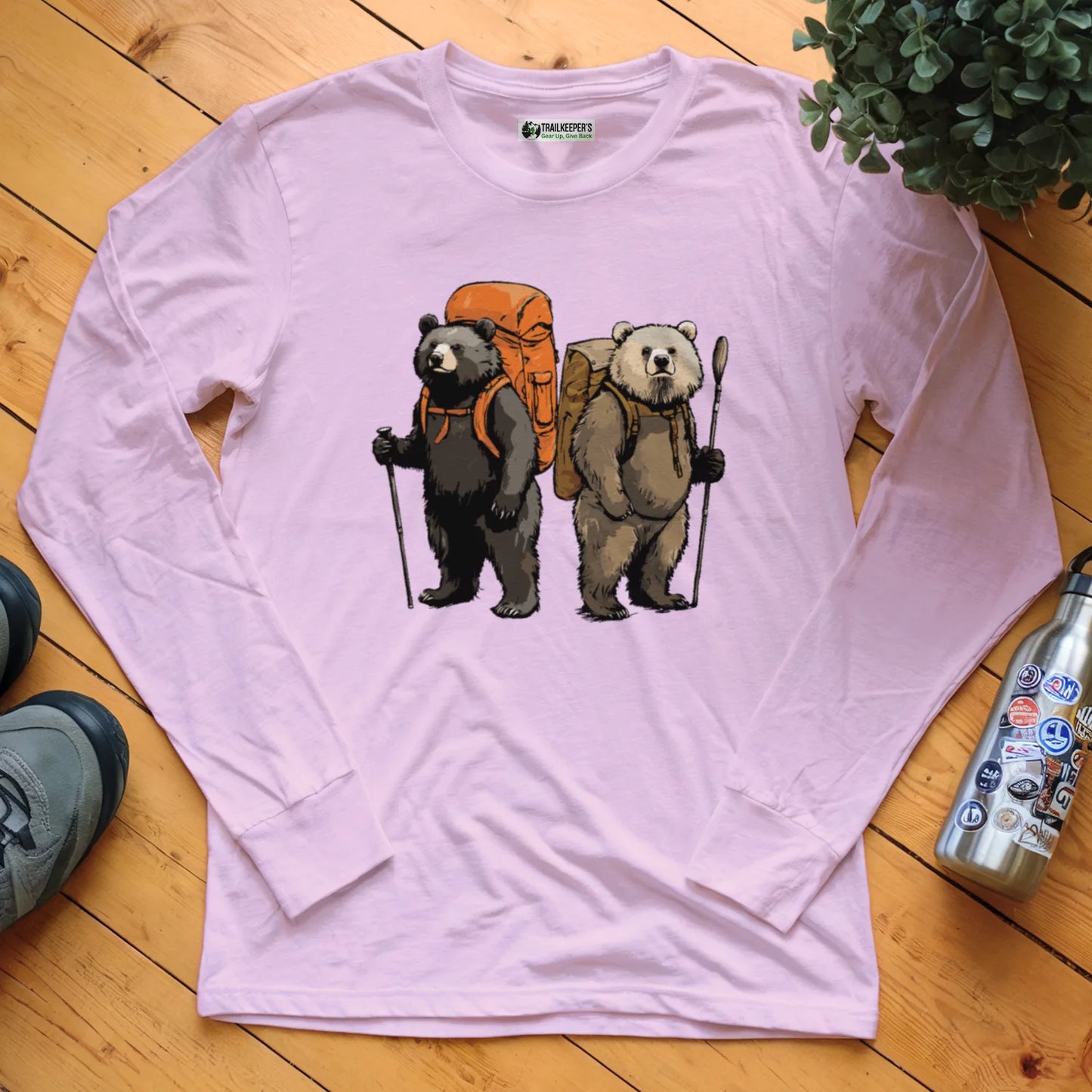 Bear Backpacker Buddies Long Sleeve T-Shirt
