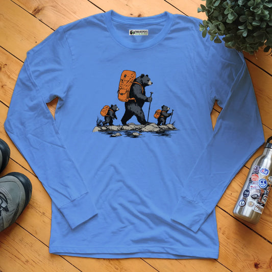 Bear Backpacker Family Long Sleeve T-Shirt