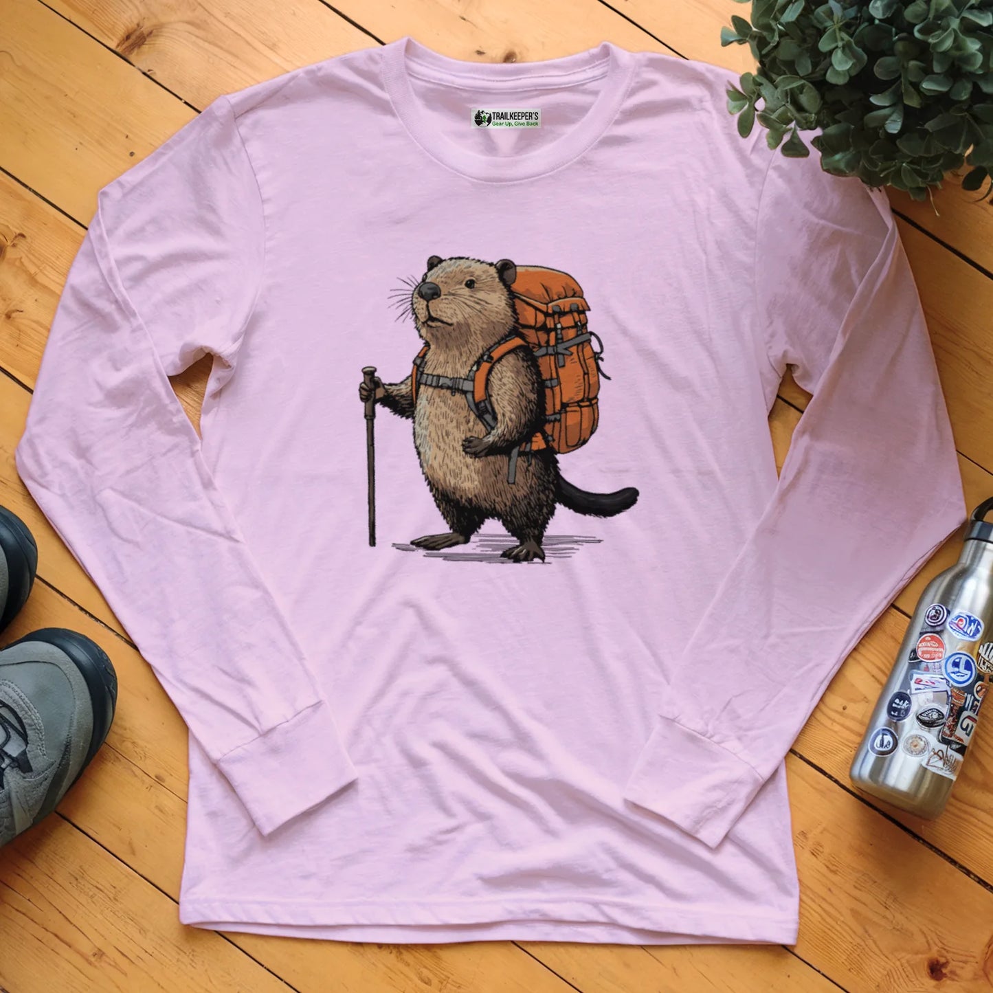 Beaver Backpacker Long Sleeve T-Shirt