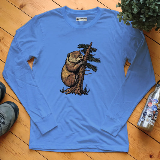 Beaver Tree Hugger Long Sleeve T-Shirt
