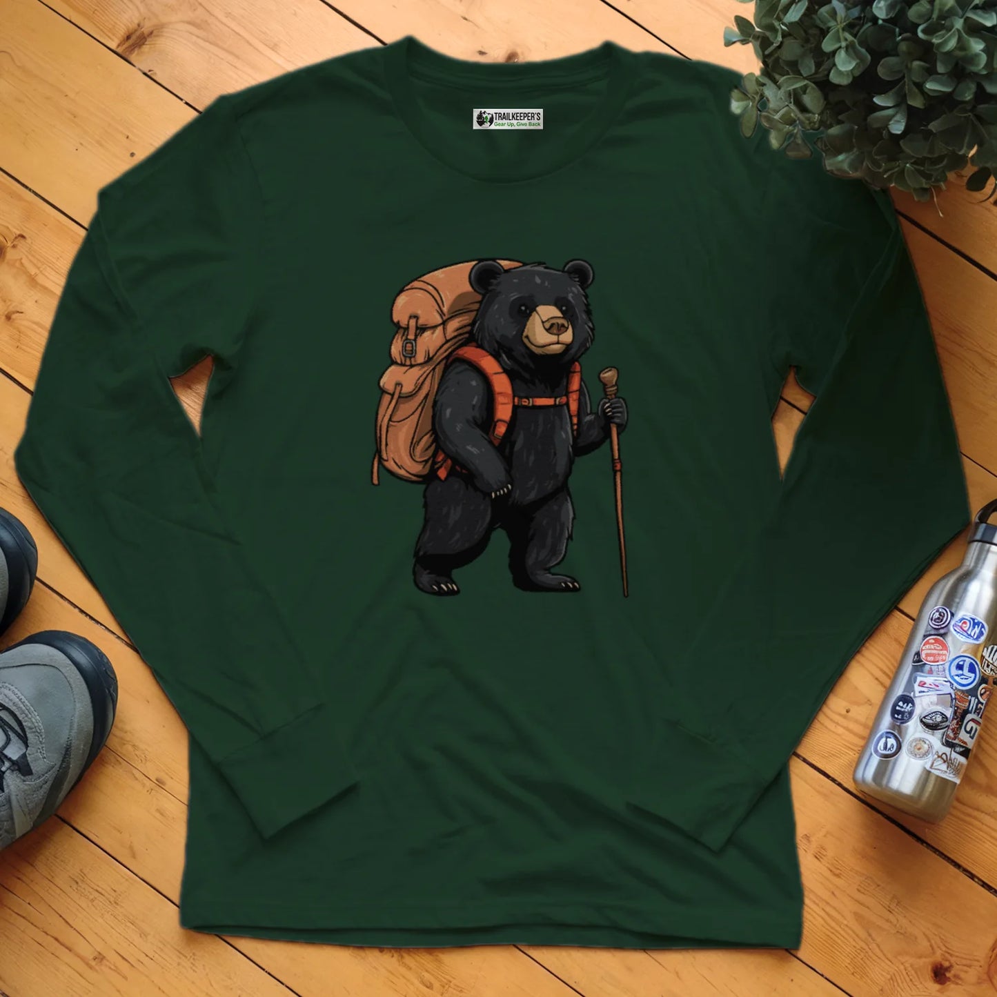 Black Bear Backpacker Long Sleeve T-Shirt