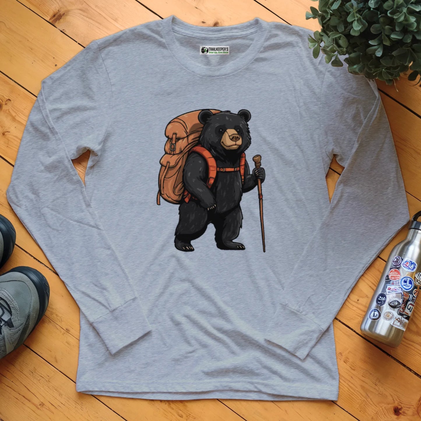 Black Bear Backpacker Long Sleeve T-Shirt