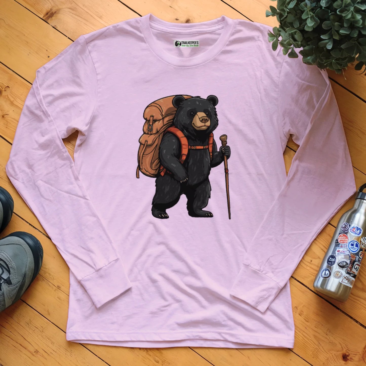 Black Bear Backpacker Long Sleeve T-Shirt