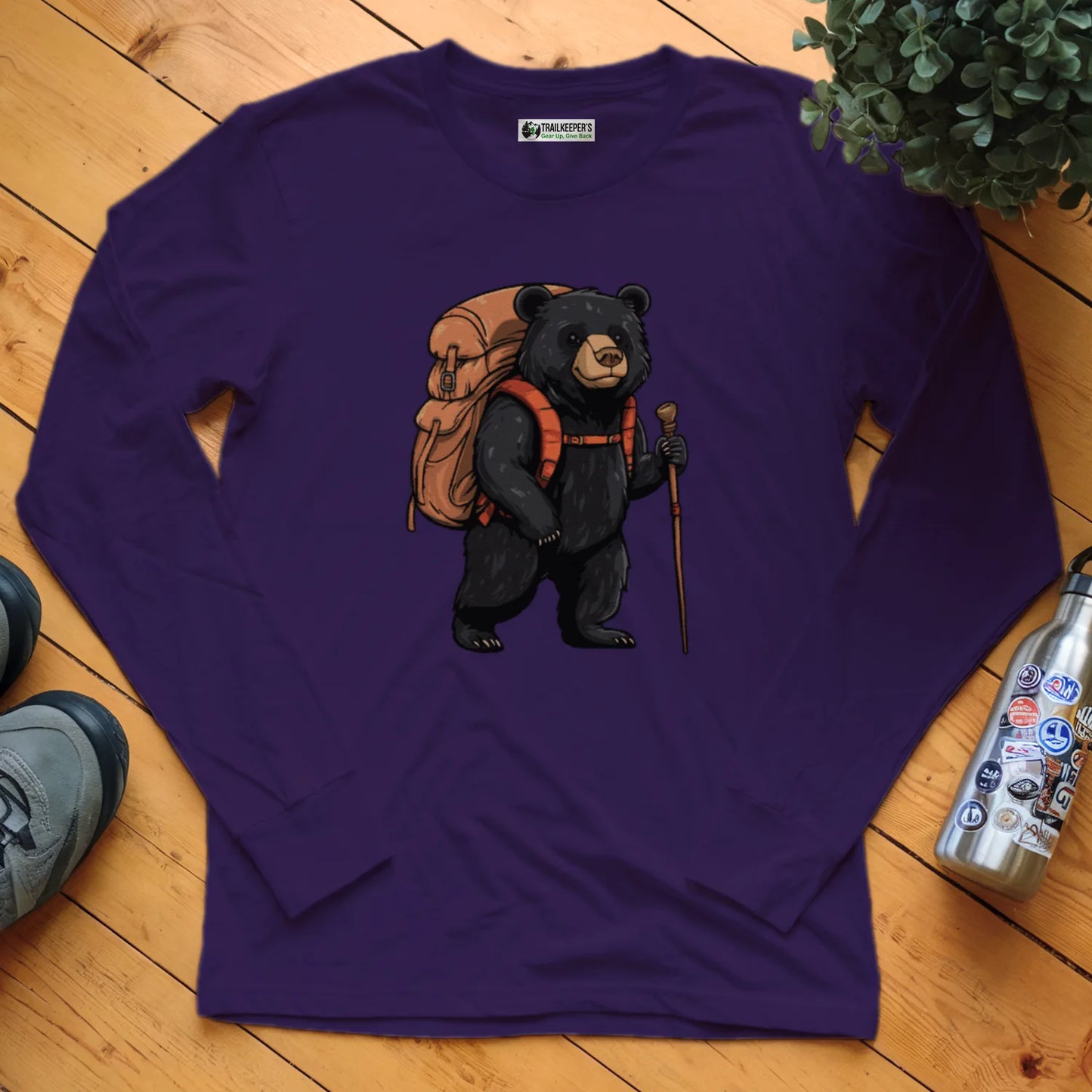 Black Bear Backpacker Long Sleeve T-Shirt