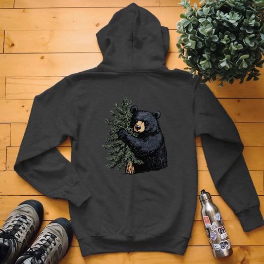 Black Bear Tree Hugger Hoodie