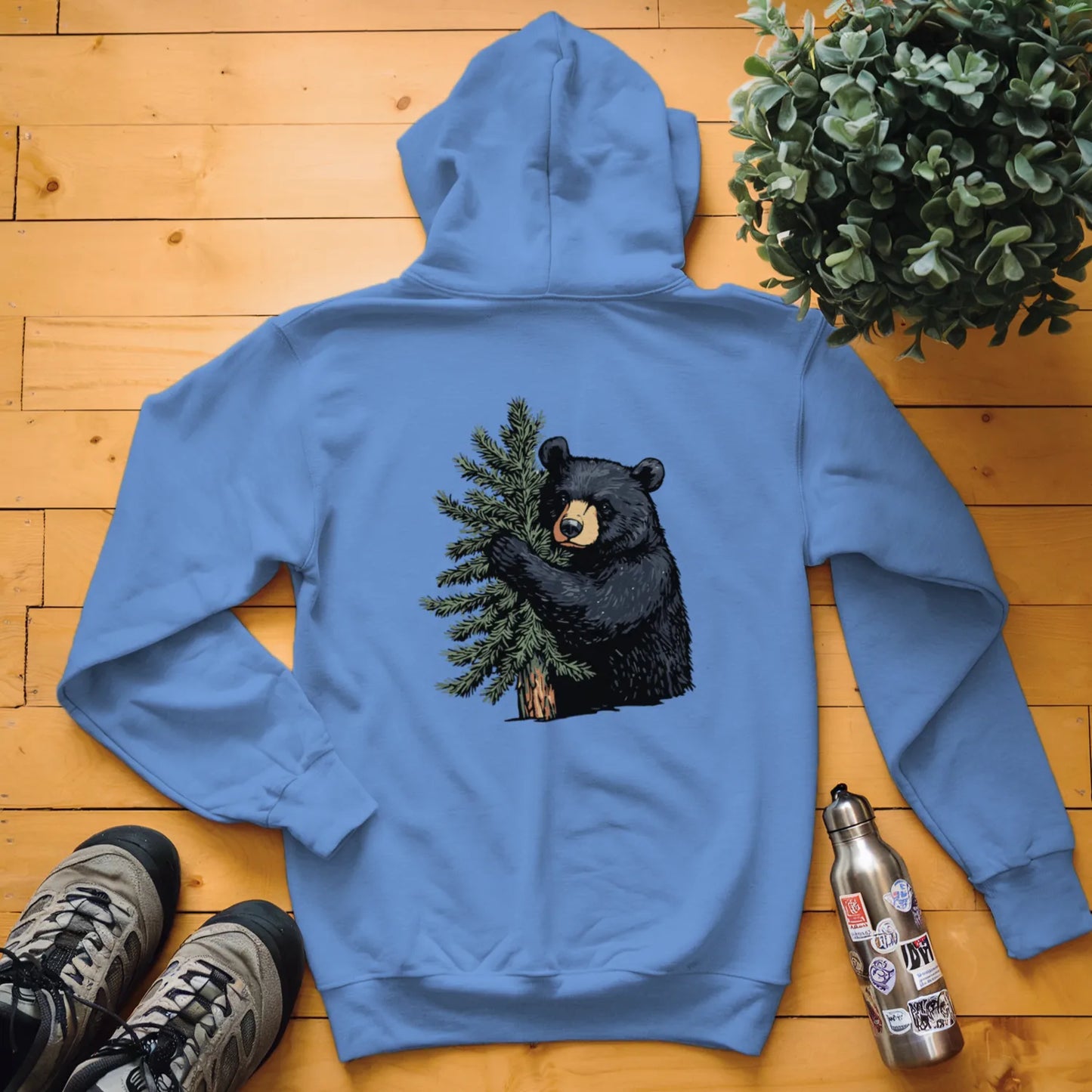 Black Bear Tree Hugger Hoodie