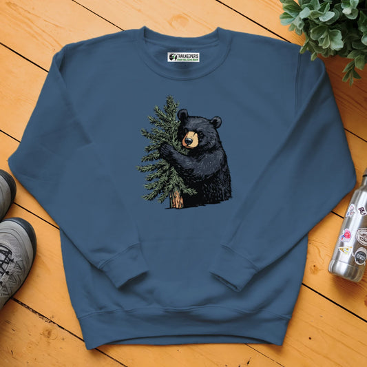 Black Bear Tree Hugger Sweatshirt