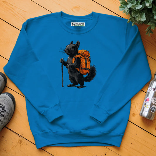 Black Squirrel Backpacker Sweatshirt