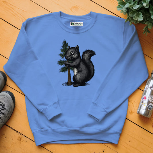 Black Squirrel Tree Hugger Sweatshirt