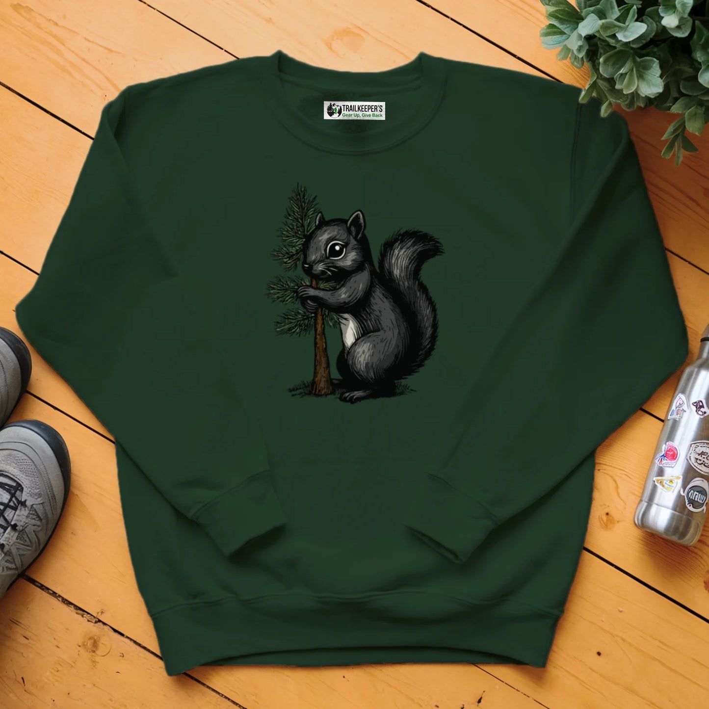 Black Squirrel Tree Hugger Sweatshirt
