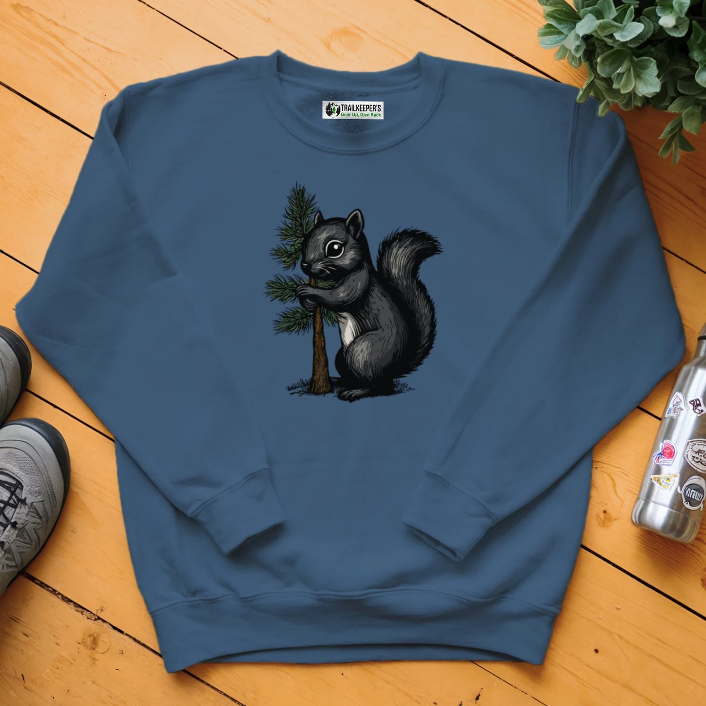 Black Squirrel Tree Hugger Sweatshirt