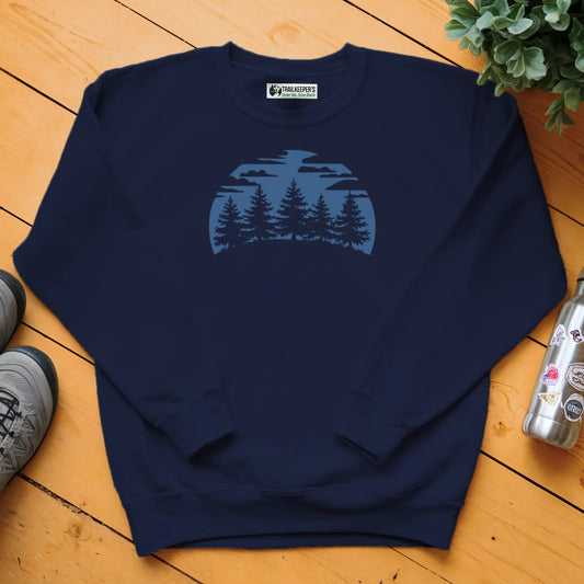 Blue Forest Silhouette Sweatshirt