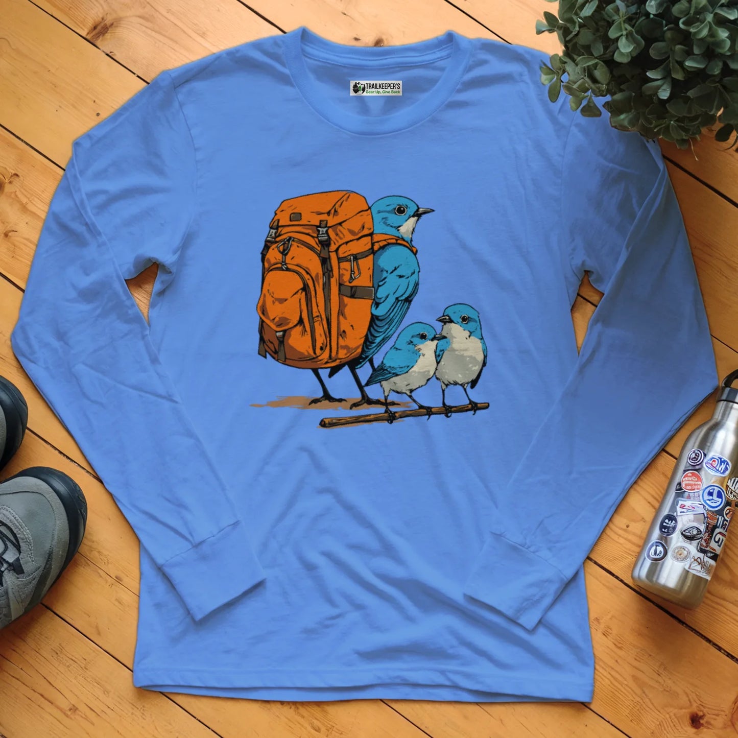 Bluebird Backpacker Family Long Sleeve T-Shirt
