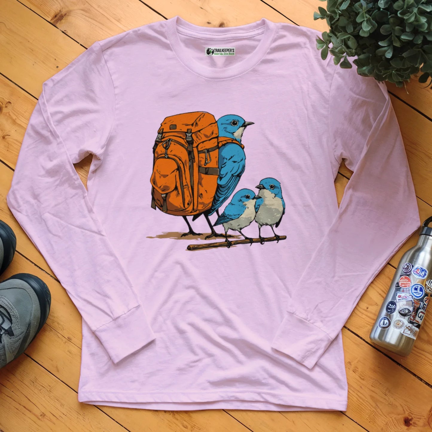 Bluebird Backpacker Family Long Sleeve T-Shirt
