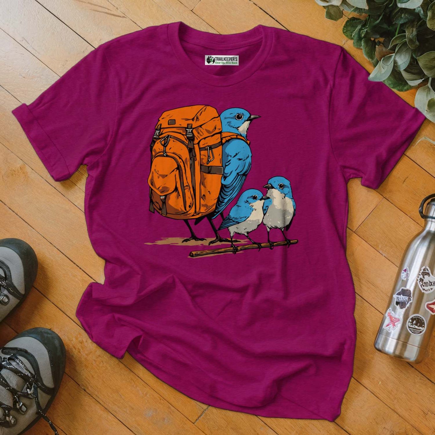 Bluebird Backpacker Family T-Shirt