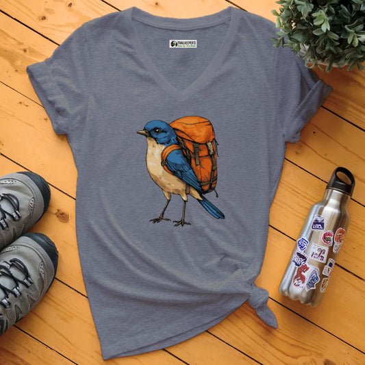 Bluebird Backpacker V-Neck T-Shirt