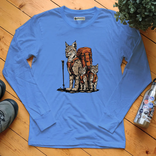 Bobcat Backpacker Family Long Sleeve T-Shirt