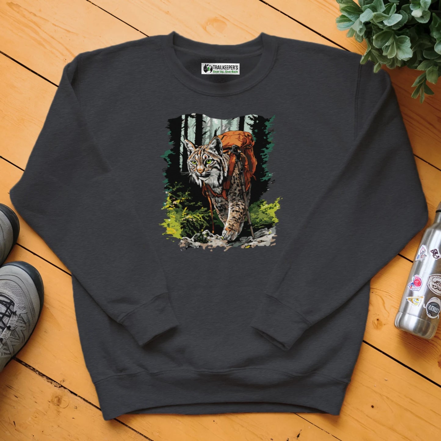 Bobcat Backpacker In The Woods Sweatshirt