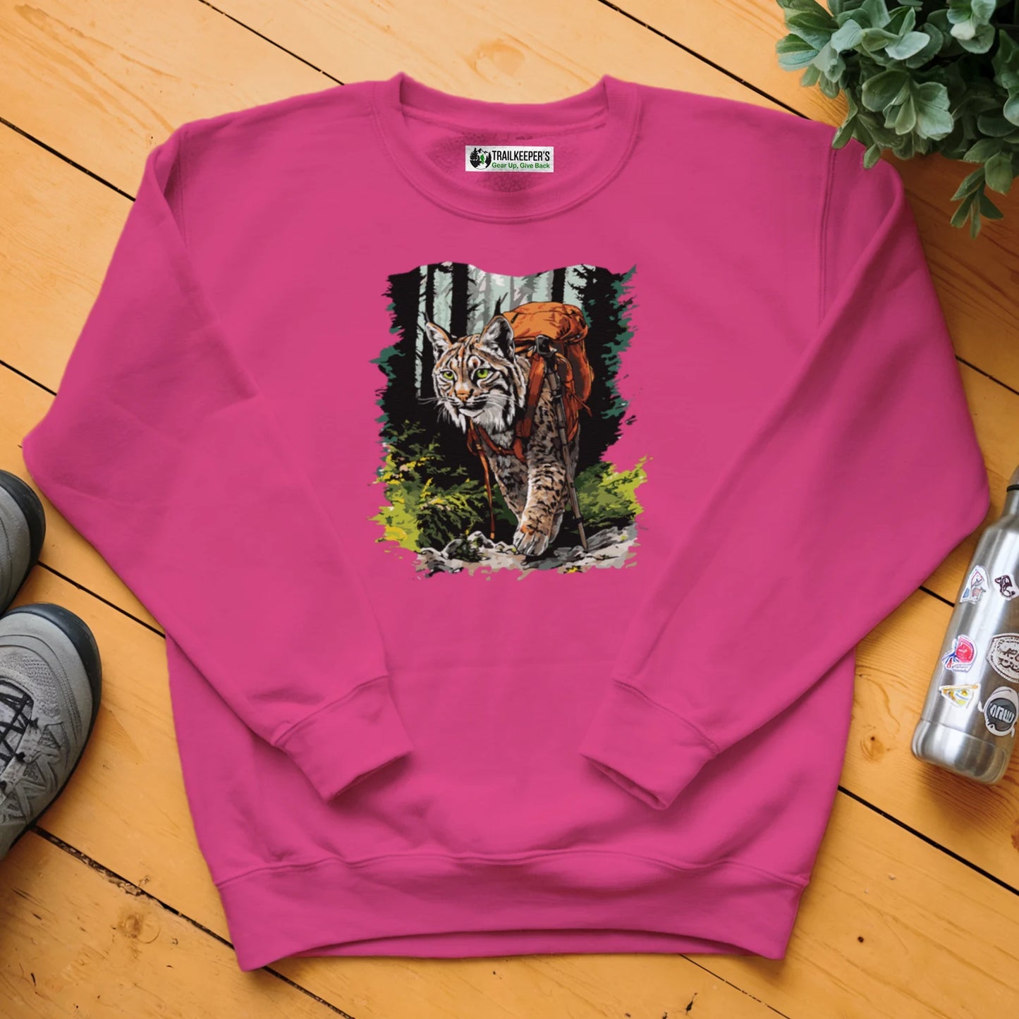 Bobcat Backpacker In The Woods Sweatshirt