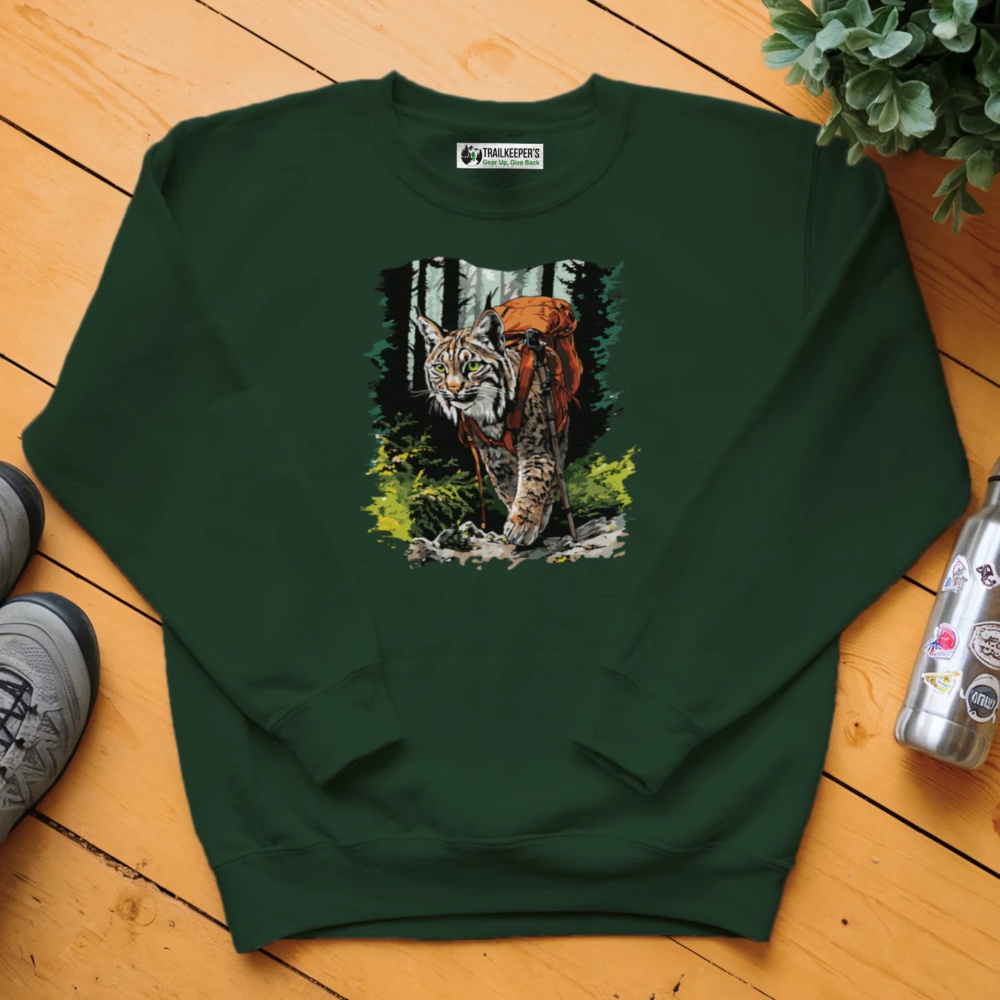 Bobcat Backpacker In The Woods Sweatshirt