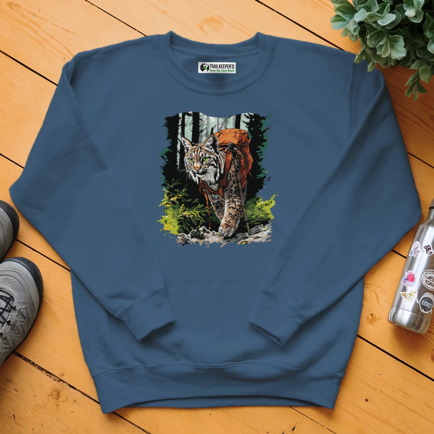 Bobcat Backpacker In The Woods Sweatshirt