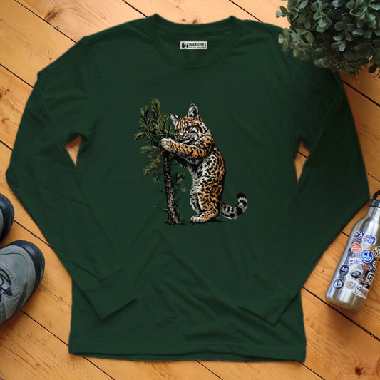 Bobcat Tree Hugger Long Sleeve T-Shirt