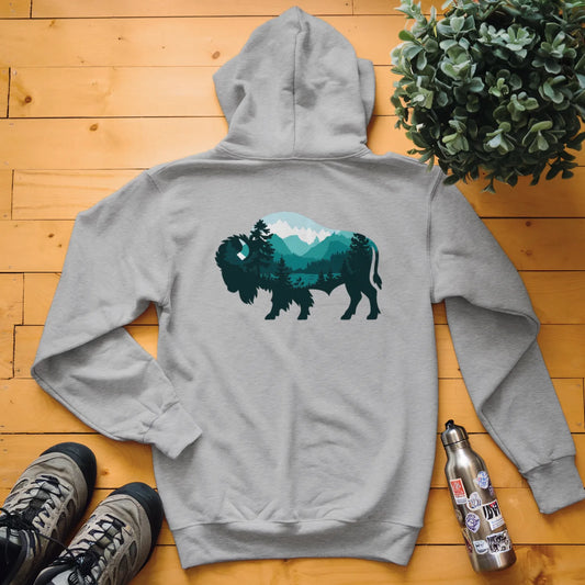 Buffalo Mountain Scene Hoodie