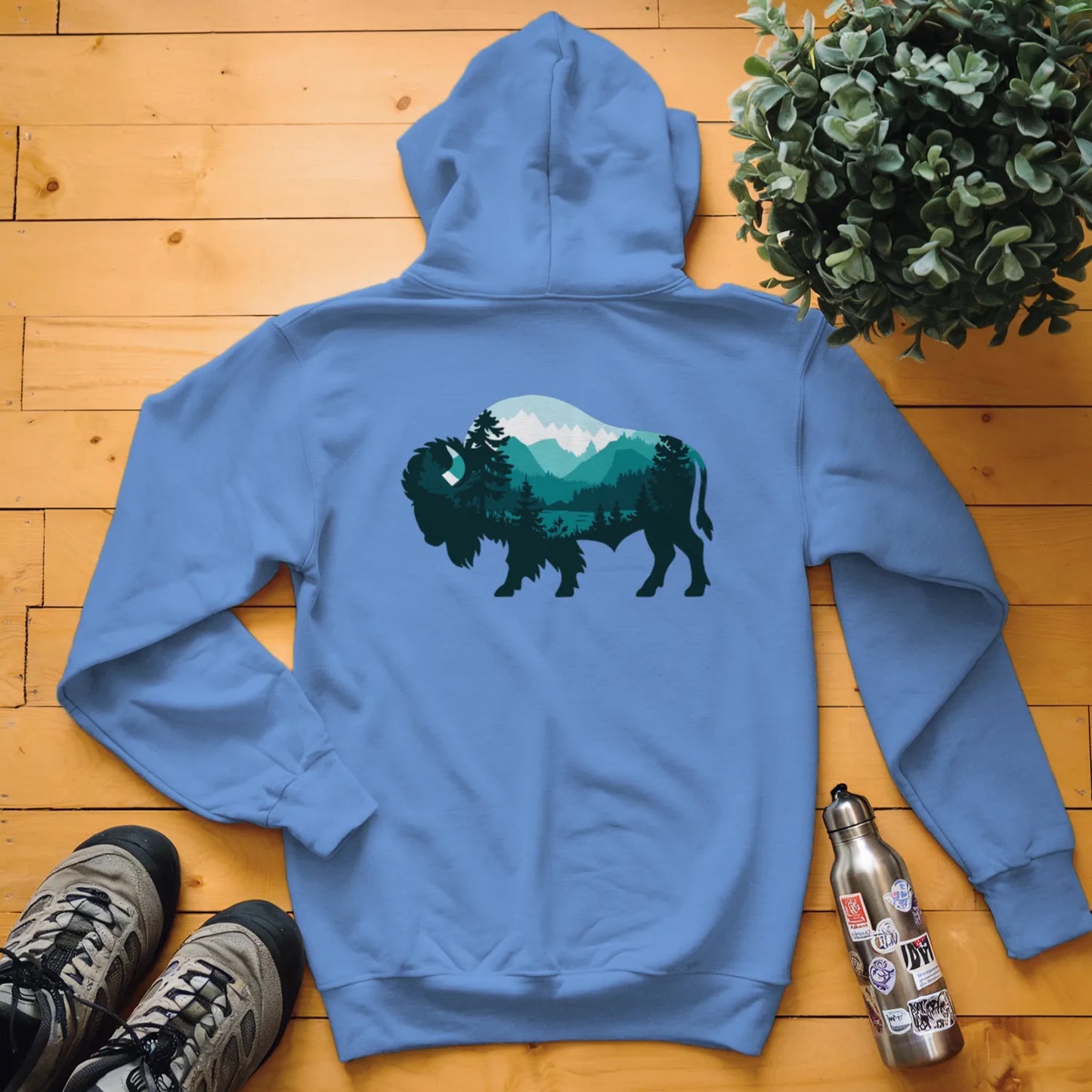 Buffalo Mountain Scene Hoodie
