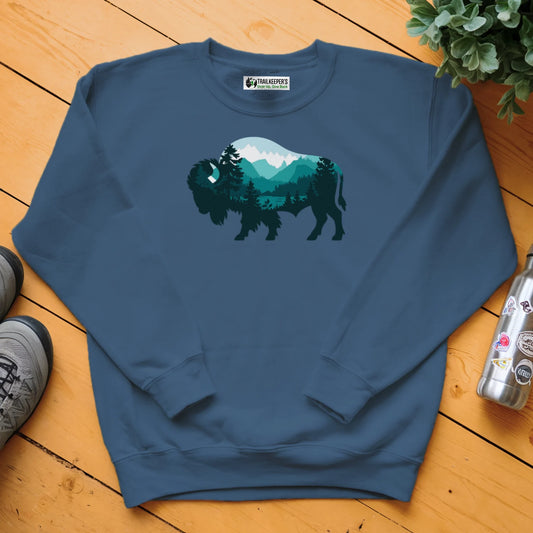 Buffalo Mountain Scene Sweatshirt
