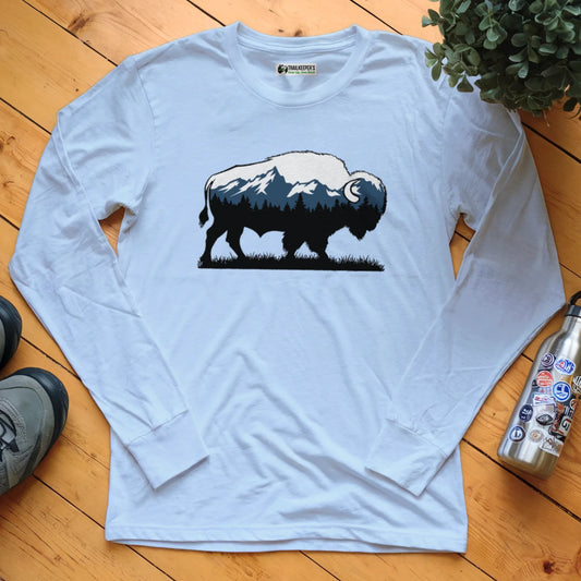 Buffalo Mountain View Long Sleeve T-Shirt