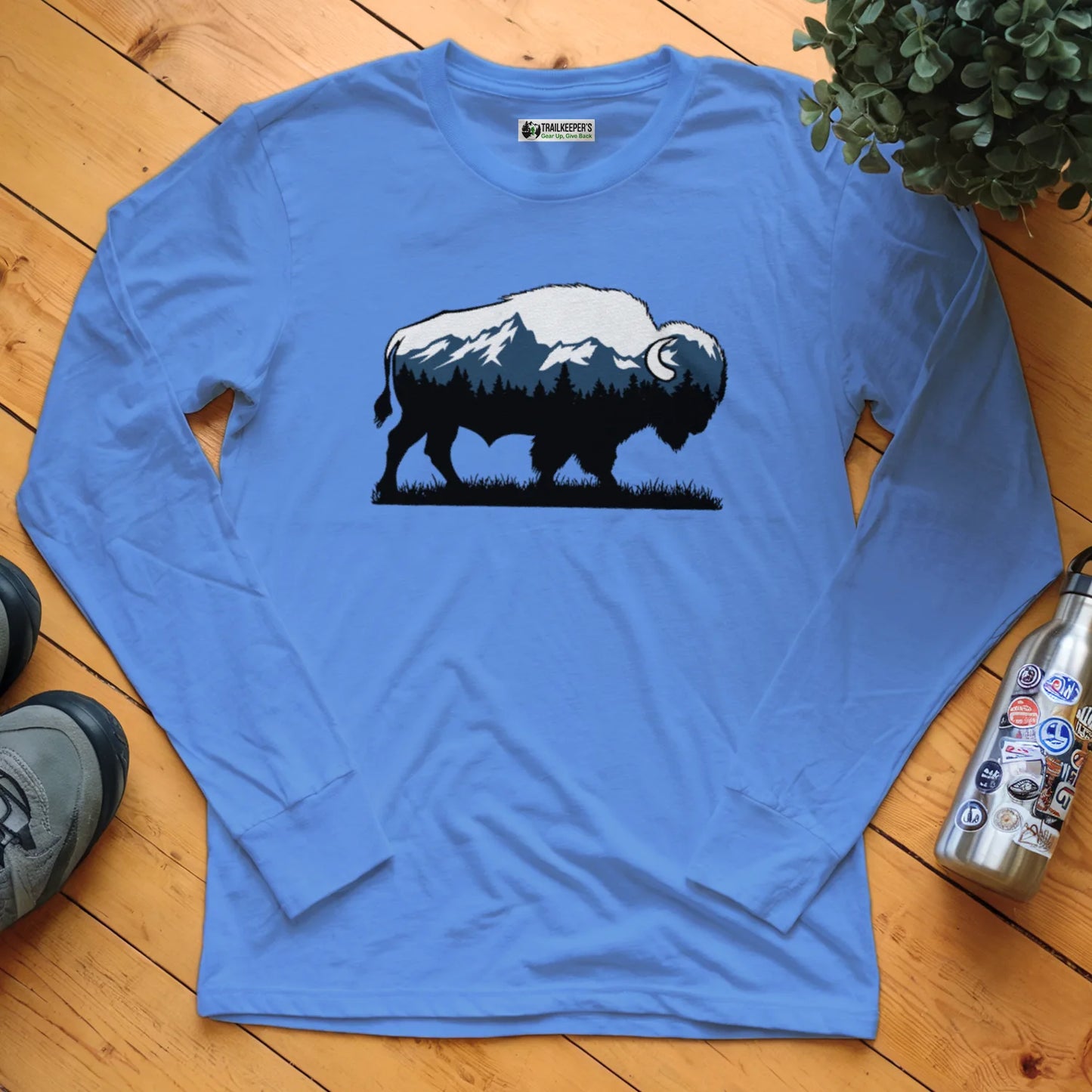 Buffalo Mountain View Long Sleeve T-Shirt