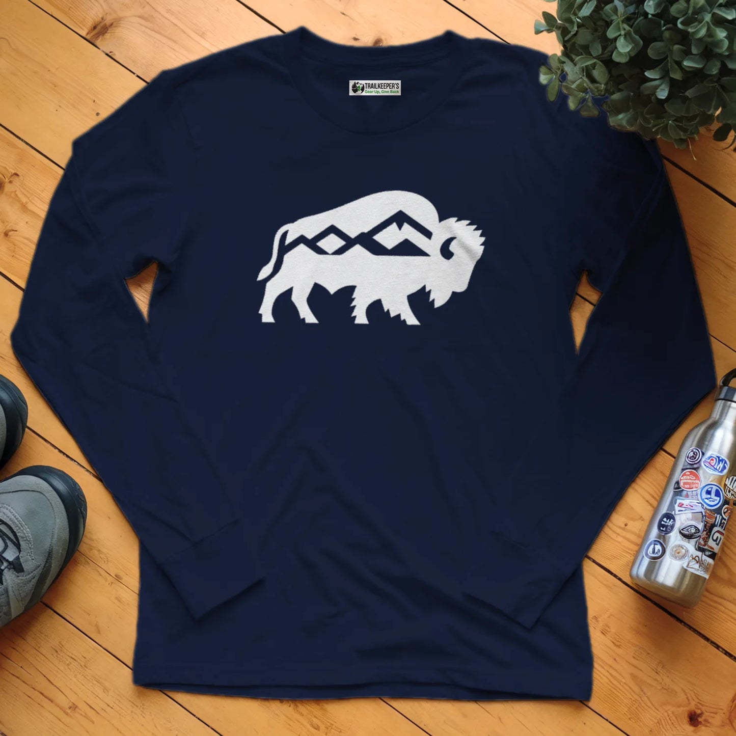 Buffalo Silhouette Long Sleeve T-Shirt