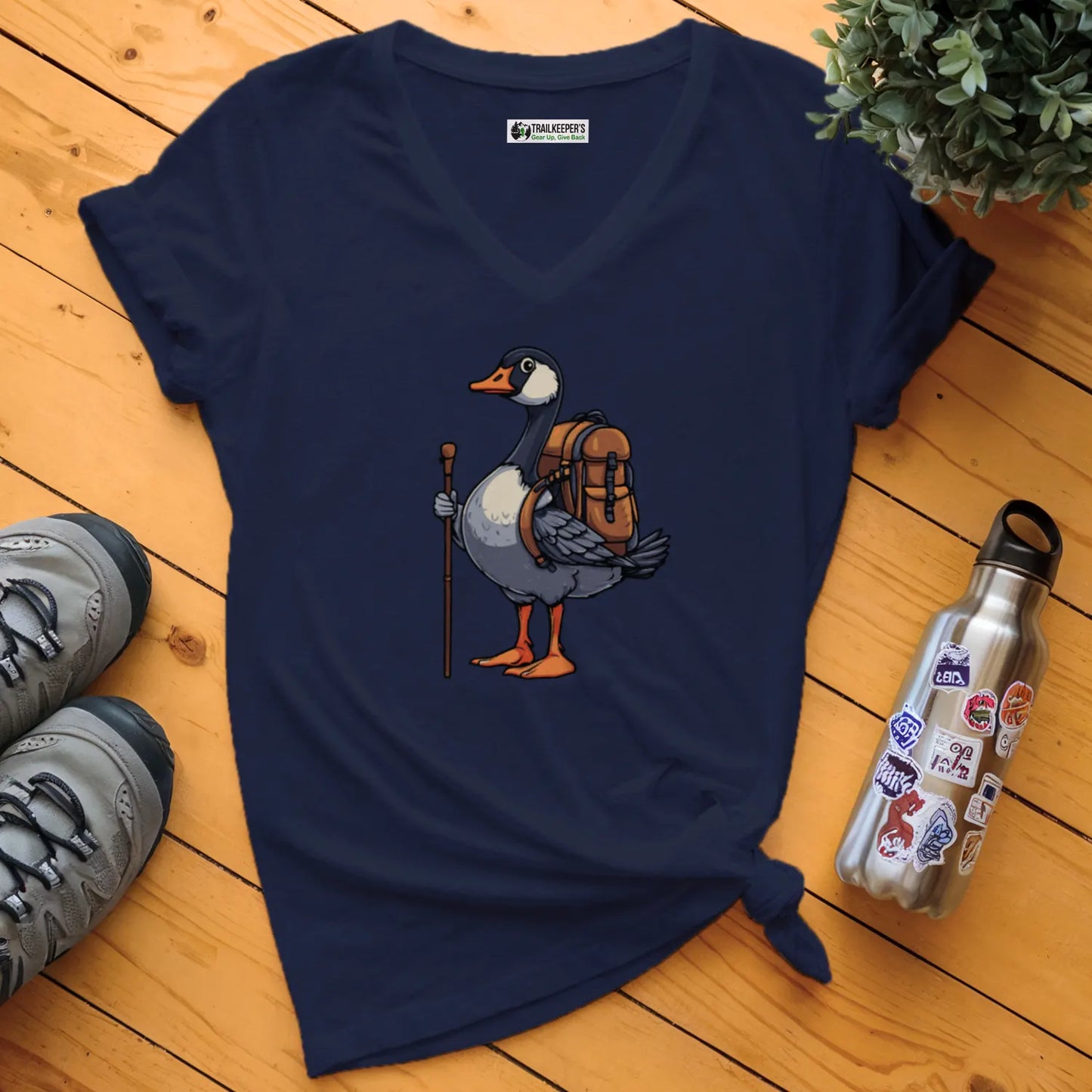 Canadian Goose Backpacker V-Neck T-Shirt