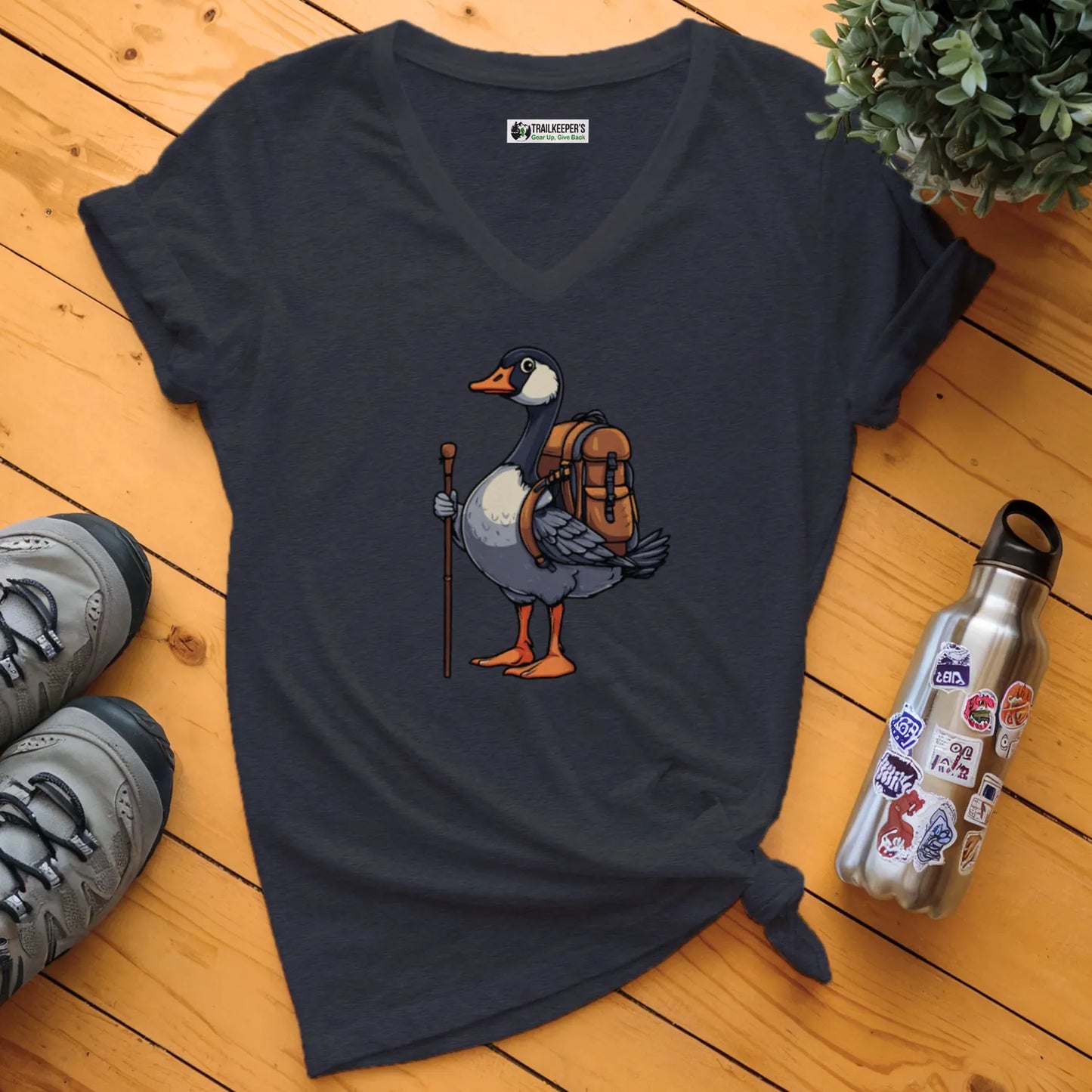 Canadian Goose Backpacker V-Neck T-Shirt