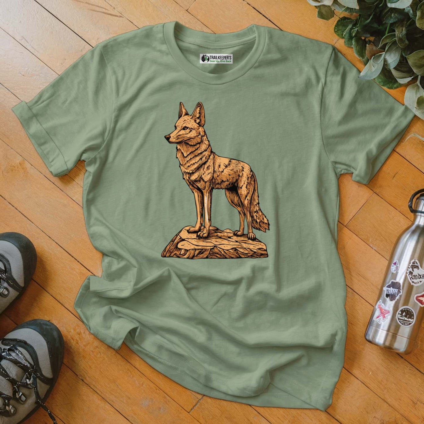 Carved Coyote Statue T-Shirt