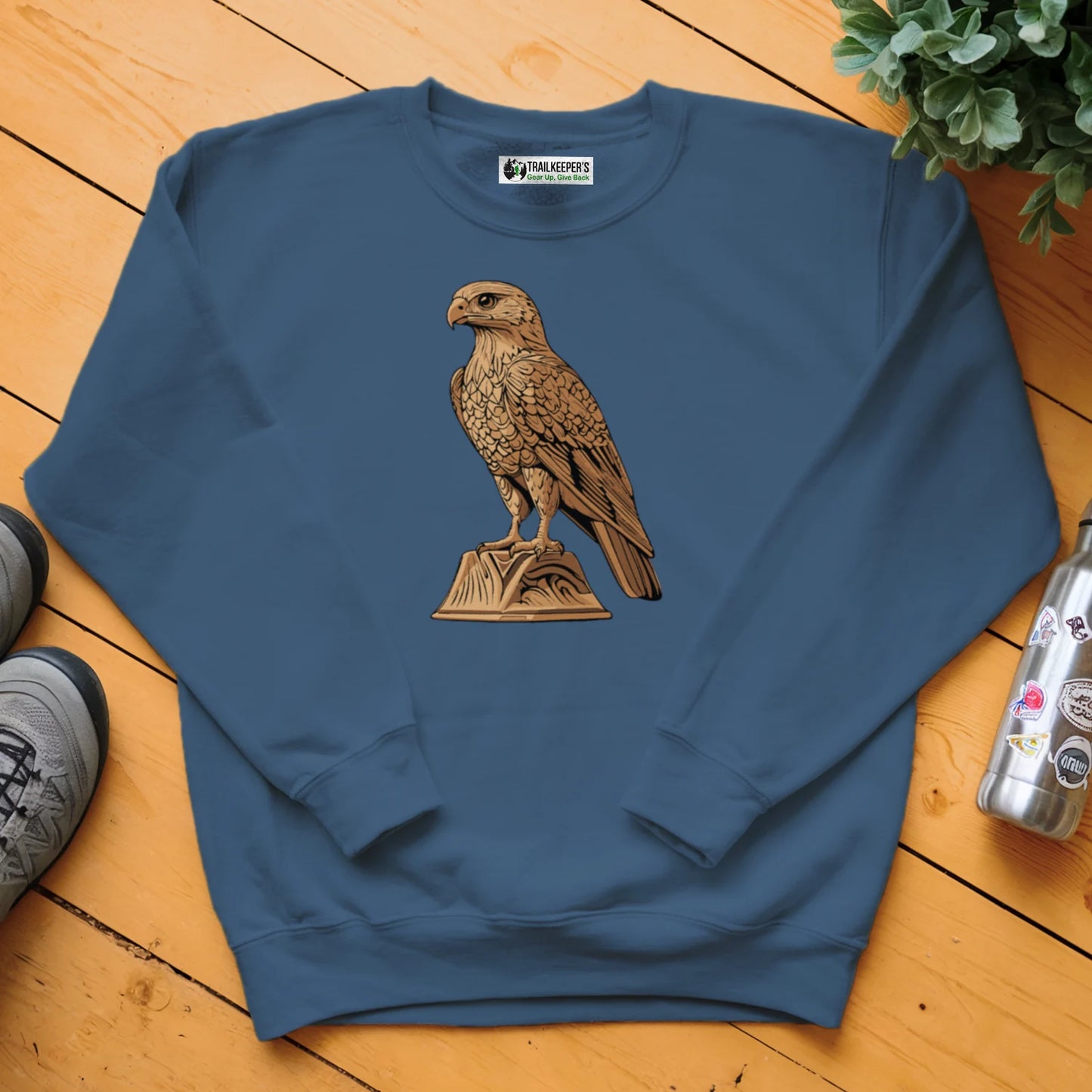 Carved Falcon Statue Sweatshirt