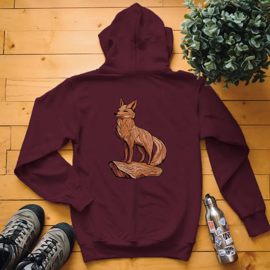 Carved Fox Statue Hoodie