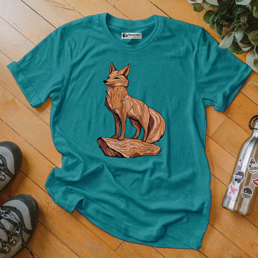 Carved Fox Statue T-Shirt