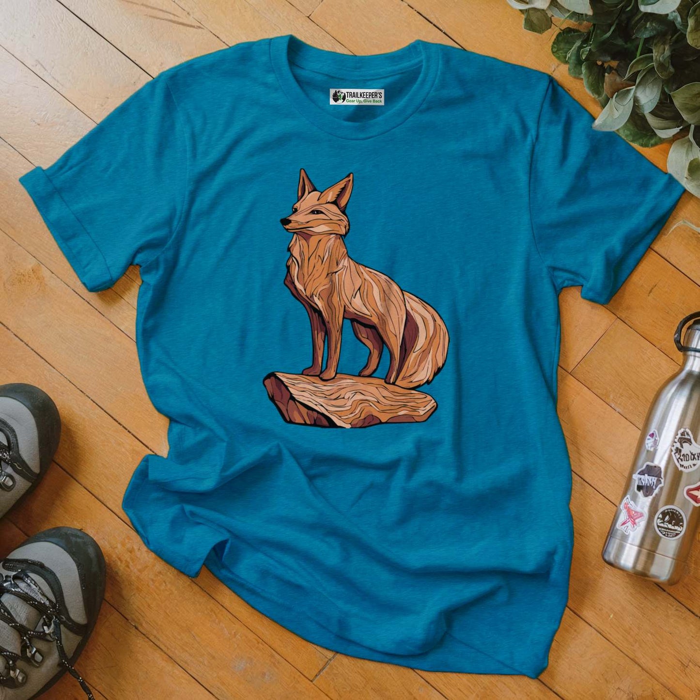 Carved Fox Statue T-Shirt