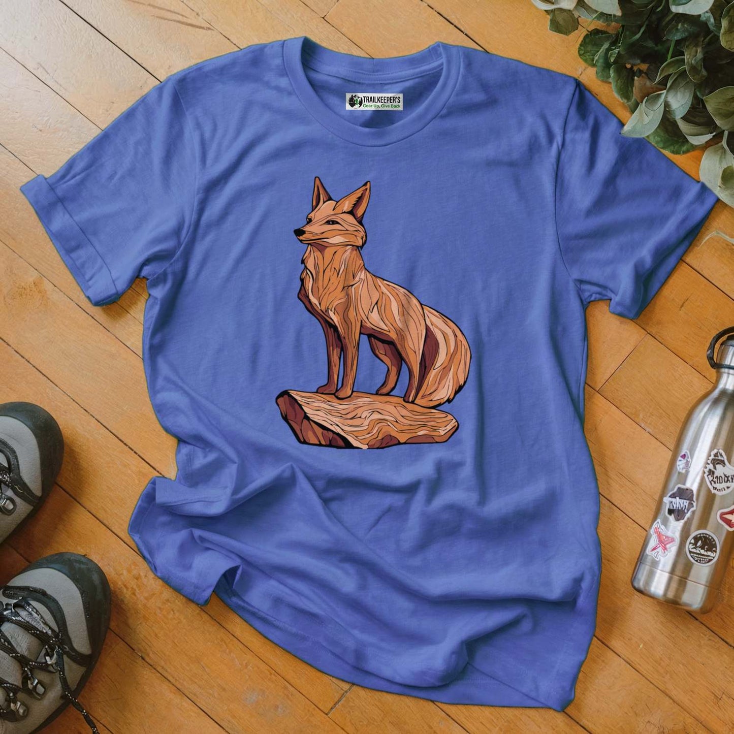 Carved Fox Statue T-Shirt