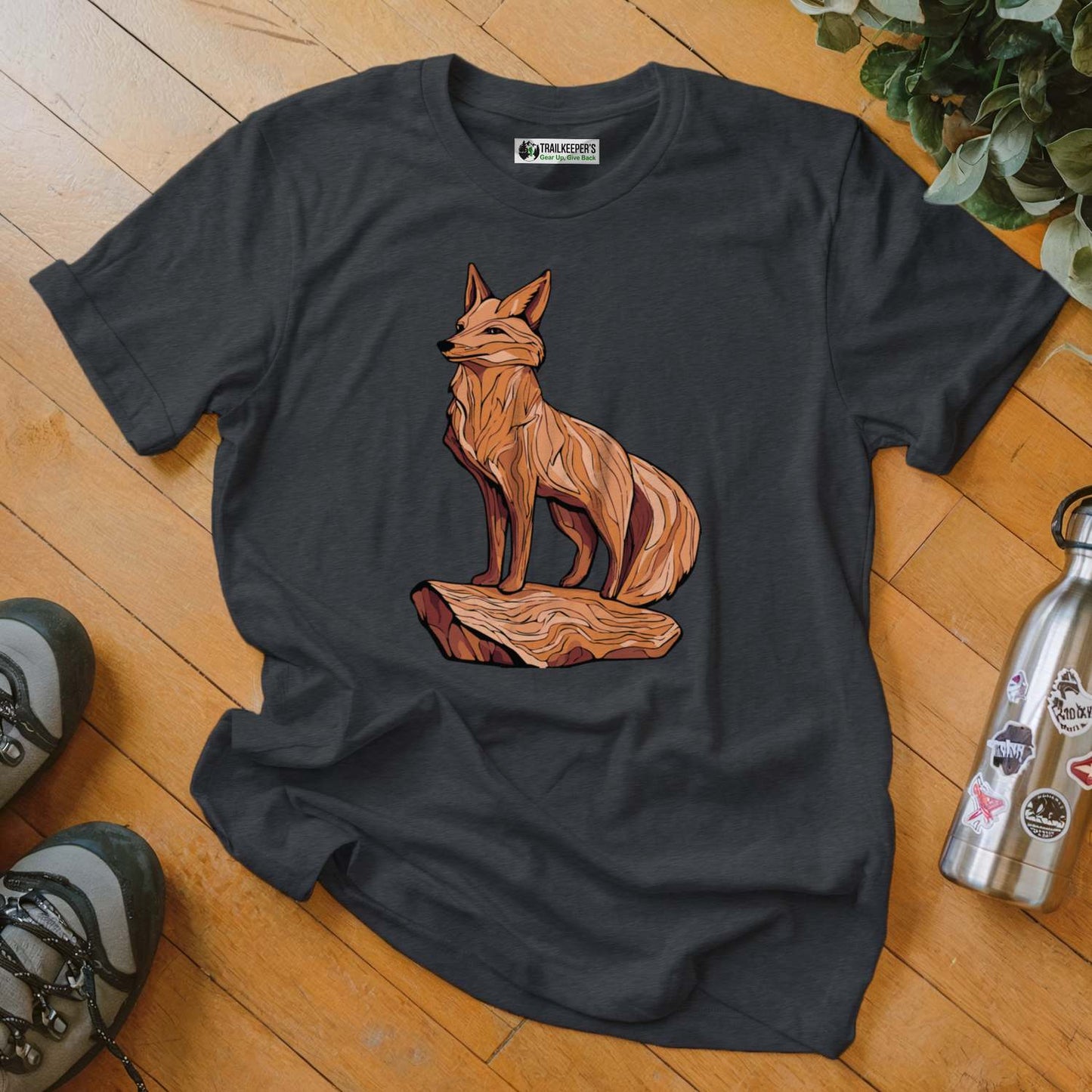Carved Fox Statue T-Shirt