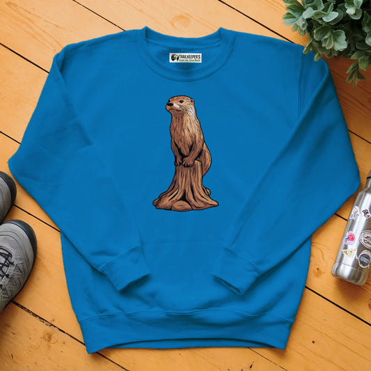 Carved Otter Statue Sweatshirt