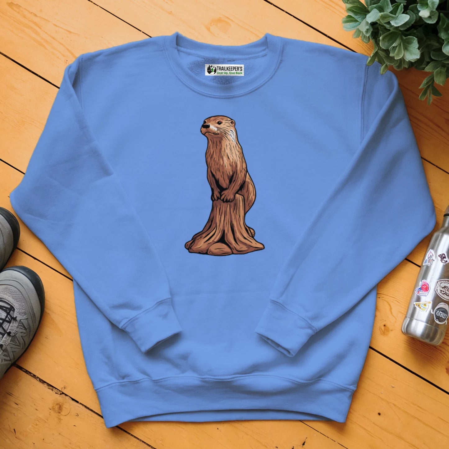 Carved Otter Statue Sweatshirt