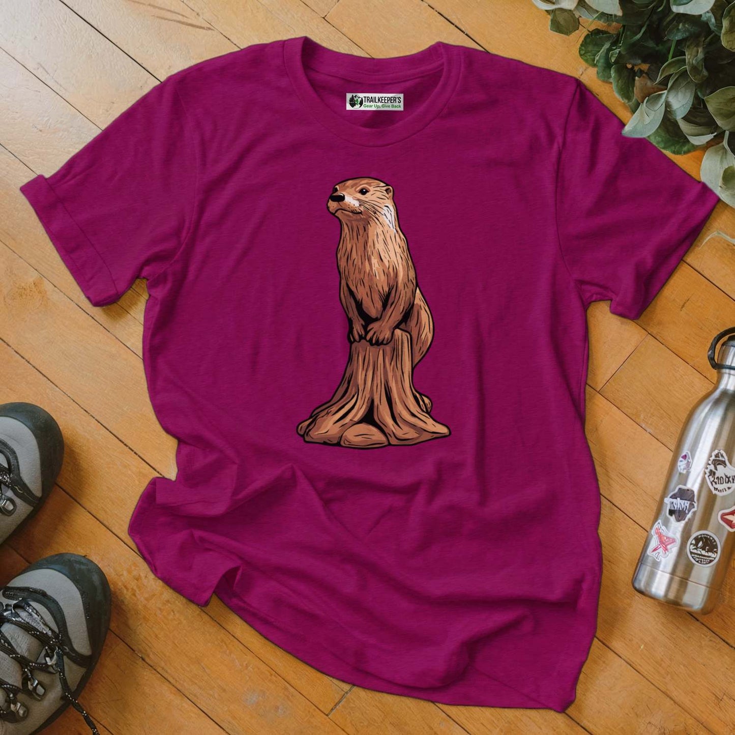Carved Otter Statue T-Shirt