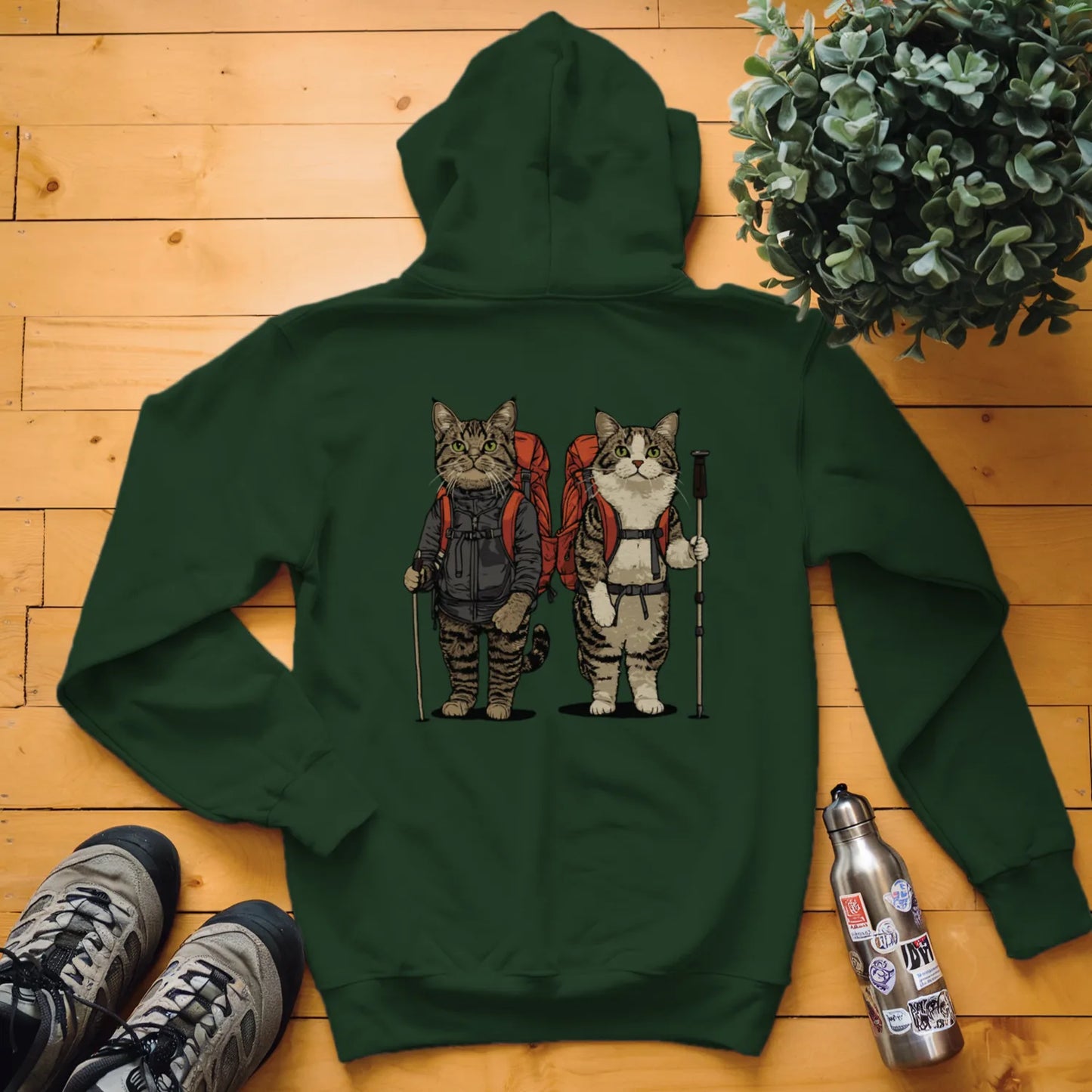 Cat Backpacker Buddies Hoodie