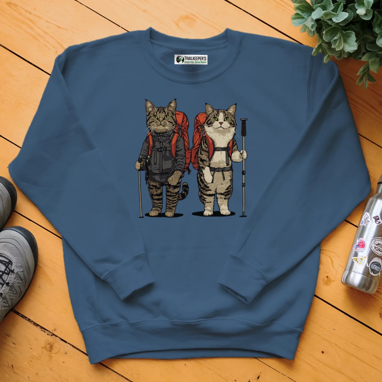 Cat Backpacker Buddies Sweatshirt