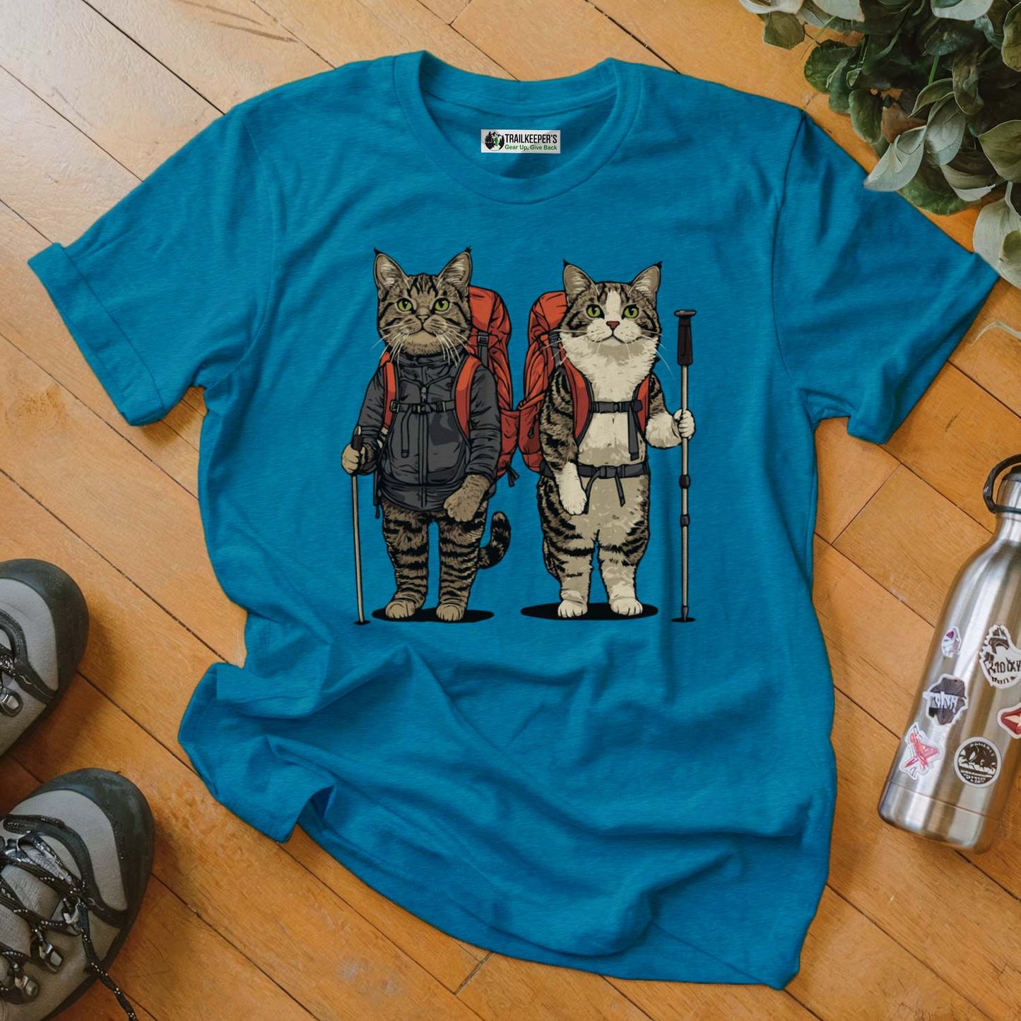 Cat Backpacker Buddies T-Shirt