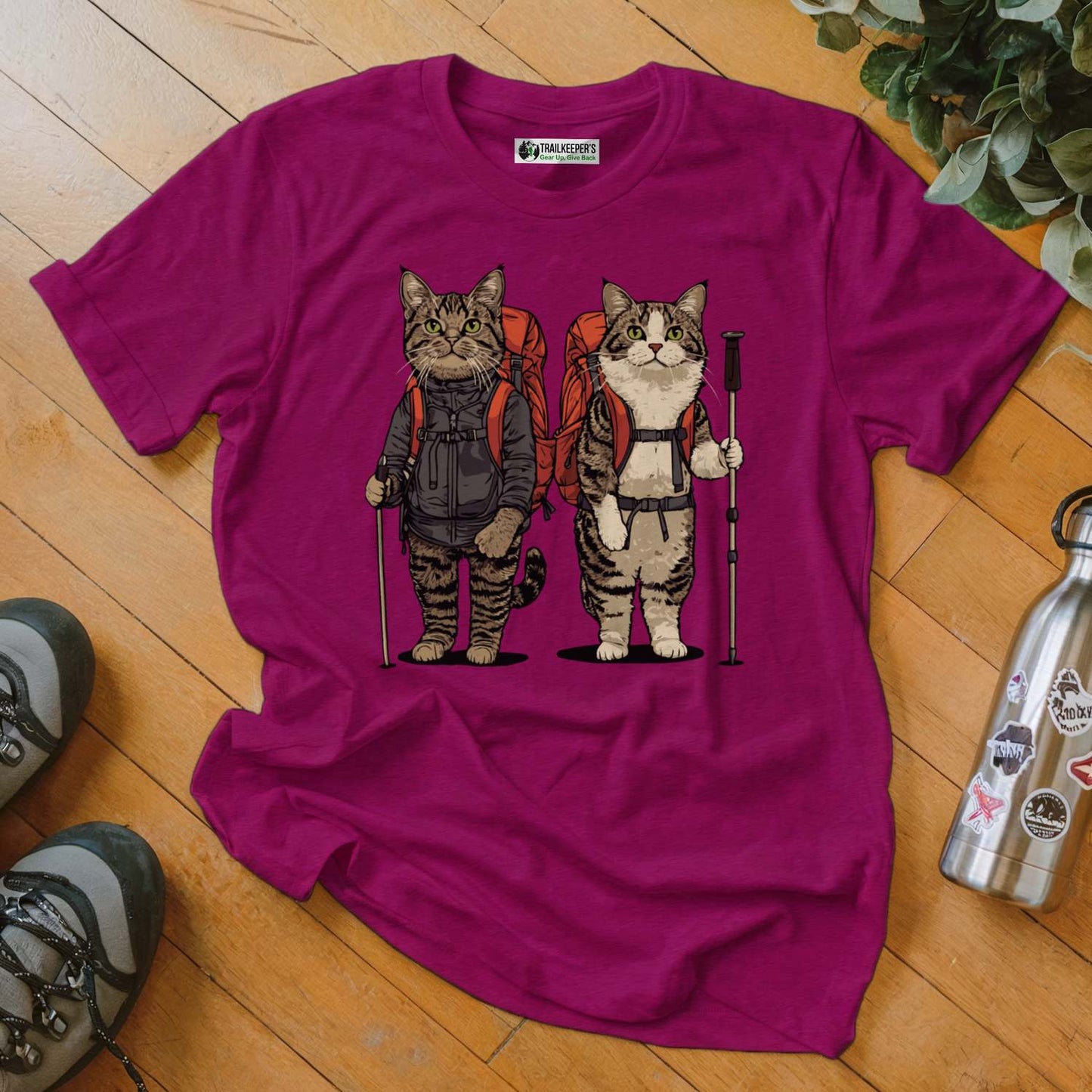 Cat Backpacker Buddies T-Shirt