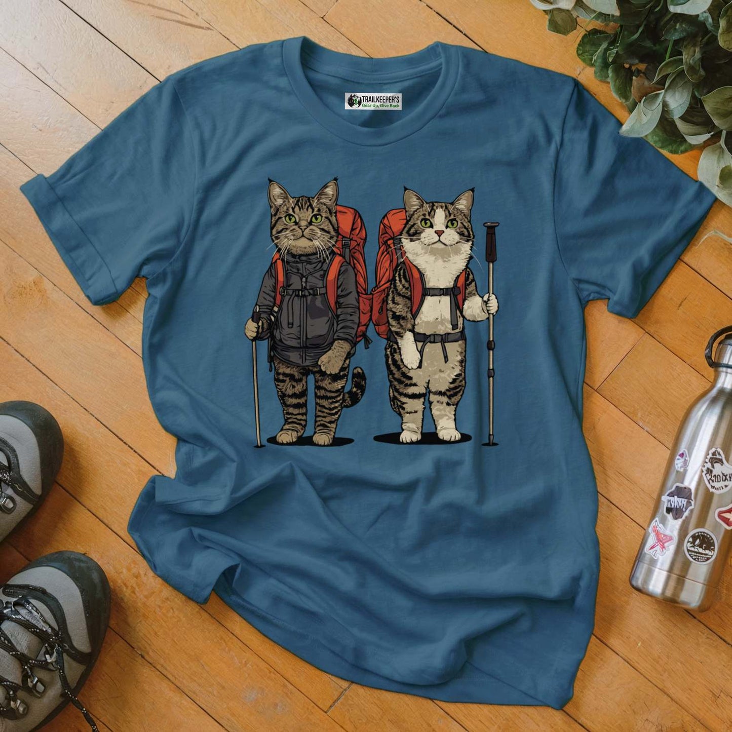 Cat Backpacker Buddies T-Shirt